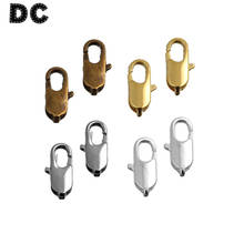 DC 50pcs Small Claw Lobster Clasps 12*5mm Broze/Gold/Rhodium/Silver Color for DIY Necklace Bracelet Jewelry Connector Findings 2024 - buy cheap