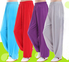 10color unisex blue/purple Summer&Spring tai chi pants modal tai chi training pants kung fu bloomers martial arts yoga trousers 2024 - buy cheap
