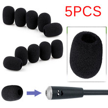 5pcs/lot Replacement Mic Cover Microphone Windscreen Windshied Headset Foam Microphone Cover Telephone Headset 35*25*10mm 2024 - buy cheap