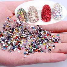 Conjunto de joias para decoração de unhas com 6g, 1500 peças, strass de cristal, ab, costas planas, descobertas, 3d, arte, faça você mesmo, conjunto de ferramentas 2024 - compre barato