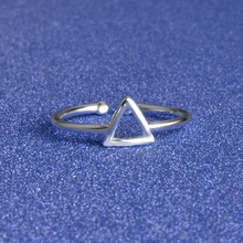925 пробы, серебряные кольца Elegence, высокое качество, треугольные кольца для маленьких девочек и женщин, регулируемый размер, бесплатная доставка 2024 - купить недорого