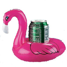 10 unids/lote flamenco soporte para latas de bebidas piscina inflable playa juguete flotante para fiesta 2024 - compra barato