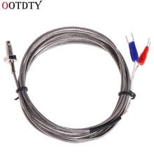 OOTDTY-Sensor de temperatura de tornillo de M6, rosca, Cable tipo K, 2M, 0-600 Celsius 2024 - compra barato