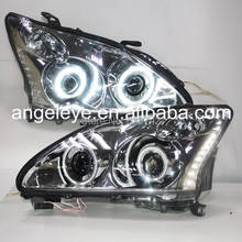 Для Herrier Kluger для Lexus RX330 RX300 светодиодный головной фонарь Angel Eyes 2003-2008 год LF 2024 - купить недорого