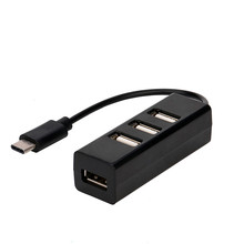 Новинка 2018, высокоскоростной мини-USB-концентратор Type-C на 4 порта USB 3,0, концентратор USB 3,1, адаптер для Apple Macbook, 12 шт. 2024 - купить недорого