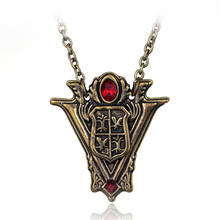 dongsheng Fashion Timeless classic Twilight Saga Eclipse Necklace Pendant Moon Volturi Crest Jewelry Antique Gold Necklace  2024 - buy cheap