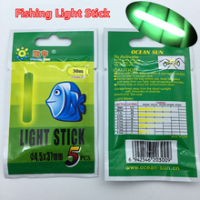 25pcs/5bag Fishing Float Light stick Fishing Rod Tip Bait Alarm Night Fish Bobber Glow Stick visible 15m 3.0x25mm 30m 4.5*37mm 2024 - buy cheap