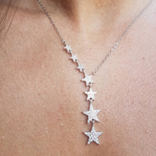 7 pcs star charm link chain statement women fashion jewelry 2018 christmas gift cz cluster elegance sparking star necklaces 2024 - buy cheap