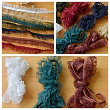 Multi-color single-layer chiffon lace 100 fold lace width 2cm 2024 - buy cheap