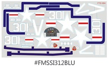 Sticker for FMS Model 1700mm F4U Corsair Scale RC Model FMS043 2024 - buy cheap