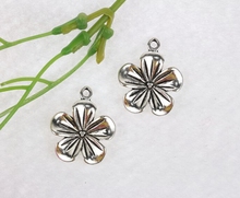 Vintage Silver Lily Flower Charms Pendant For Jewelry Making Bracelet Necklace Crafts Handmade Accessories Gifts DIY Hot A923 2024 - buy cheap