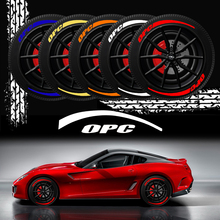 3D автомобильный Стайлинг OPC автомобильные наклейки на колеса шины OPC логотип стикер буквы на заказ эмблемы для Opel Zafira Corsa Astra Vectra автомобильный стиль 2024 - купить недорого
