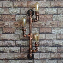 3 Light Craftman Water Pipe Wall Sconce Industrial Vintage Lighting Wall Light in Antique Bronze Finish Wall Lamp 2024 - buy cheap