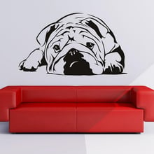 New English Bulldog Wall Art Sticker Vinyl Decal Wall Stickers Home Decor Size 87*51cm 2024 - buy cheap