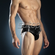 Suitop  male's latex lingerie briefs latex Latex Jockstrap 2024 - buy cheap