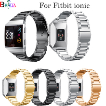 Luxo Inoxidável pulseira Para Fitbit Banda Relógio de Pulso Pulseira Para Fitbit Ionic ionic smart watch strap Substituição Acessórios 2024 - compre barato