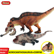 Oenux-figuras de acción de animales salvajes para niños, modelo de PVC de Acrocanthosaurus jurásico, t-rex, cuerpo, juguete de colección 2024 - compra barato