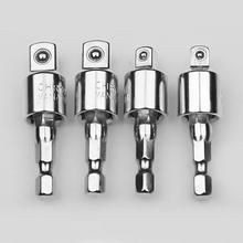 1PCS Steel Wrench Socket Adapter Drill BIts Set Hex Shank 1/4 or 3/8" Impact Driver Tools Drive Ratchet Tool 2024 - buy cheap
