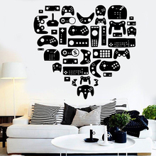 Gamer Xbox wall decal Eat Sleep Game Controller video game wall decals Customized For Kids Bedroom Vinyl Wall Art Decals A11-007 2024 - buy cheap