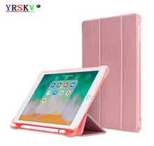 Case for iPad 9.7 inch 2017/2018, YRSKV, New,Place stylus Silicone TPU Tablet Protect Case,Model: A1822`A1823`A1893`A1954. 2024 - buy cheap