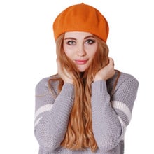 Women's Soft Warm Classic Berets Felt French Artist Hot  Casual Beanies Tam Baggy Hats Ski Caps New Autumn&Winter 860208 2024 - buy cheap