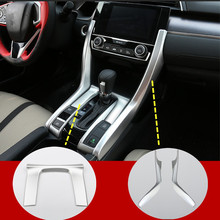 For Honda Civic 10th Gen  Inner Gear Box Panel Decorative Cover Trim 2016-2021 Car Accessories Interior Car Decor Car Trim 2024 - buy cheap