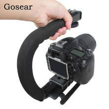 Gosear C Type Handheld Camera Stabilizer Holder Grip Flash Bracket Mount Adapter w/Hot Shoe for Canon Nikon Sony DSLR SLR Camera 2024 - buy cheap