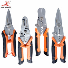 RDEER 7"/8" Crimping Pliers Wire Stripper Multifunctional Scissor Cable Cutter Electrician Multi Tool 2024 - buy cheap