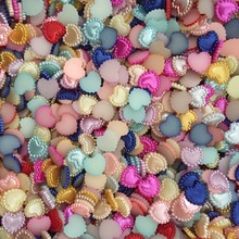 HOT 100pcs 10mm mixed plastic Heart shaped Pearls Gems Craft Decoration DIY Laptop B06A 2024 - buy cheap