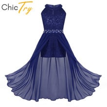 ChicTry-leotardo de Ballet con diamantes de imitación de encaje para niñas, trajes de baile lírico contemporáneo, fiesta de cumpleaños, vestido de salón moderno 2024 - compra barato