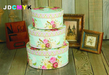 3pcs/Set good quality birthday present floral box florist packing gift flower round cardboard paper box wedding party souvenirs 2024 - buy cheap