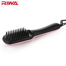 Riwa escova de cabelo elétrica feminina, pente alisador, ferramentas de estilo, ferro para cabelo, escova de endireitamento 2024 - compre barato