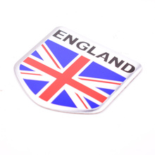 2pcs Aluminum England UK Flag Car emblem badge decal stickers For Mini Cooper Fiat Iveco Alfa Romeo Maserati BMW etc 2024 - buy cheap