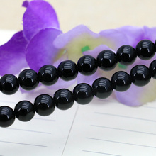 New sales!  8mm bright Black Onyx Round Beads, suitable for DIY Fashion Bracelet Necklace Jewelry Making 2024 - buy cheap