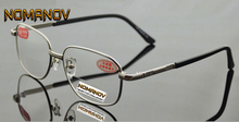 Two Pairs Full-Rim Clear Bifocal Lens Women Men Reading Glasses Gold High Quality Alloy +1 +1.5 +2 +2.5 +3 +3.5 +4 2024 - buy cheap