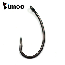 Bimoo 100pcs/pack #2 #4 #6 #8 #10 Curve Carp Fishing Hooks High Quality Matt Black Pop up Bottom Bait Carp Hook Wholesale 2024 - buy cheap