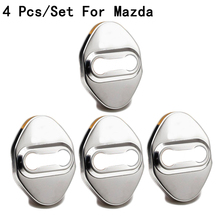 Door Lock Cover Stainless Steel Modification New Buckle Interior Decoration Only For Mazda 2/3/6/M6/Axela/ATENZA/CX-5/CX-4 2024 - buy cheap