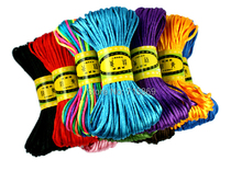 10 шт. 25 цветов 5 #2,5 мм 20 м китайский шнур с узлом корейский нейлоновый атласный плетеный шнур для изготовления ювелирных изделий из бисера 2024 - купить недорого