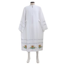 Fantasia cosplaydiy l320, trajes de cosplay tradicionais de cloro católico e religioso, confecção de bordados alb para igrejas 2024 - compre barato