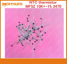 Fast Free Ship 50pcs/lot NTC thermistor MF52 10K+-1% 3470 NTC Sensor 2024 - buy cheap