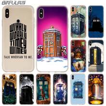 Silicone Soft Case For iPhone 13 12 11 Pro X XS Max XR 6 6S 7 8 Plus Mini SE 2020 Tardis Box Doctor Who TV Cute 2024 - buy cheap