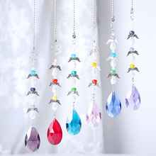 H&D 6pcs Crystal Guardian Angels Suncatchers 38mm Crystal Prisms Pendants Rainbow Maker Collection Hanging Ornaments For Home 2024 - buy cheap