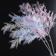 Artificial Rime Flower Pine Smog Tree Branch Plastic Grass Garden Home Decoration Fake Plant Leaf Wedding Ceiling Decoration 2024 - buy cheap