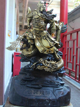 Song voge-estatua del Dios guerrero Guanyu, Gema S0864, colgante chino, dorado, Feng Shui, Guanyu 2024 - compra barato