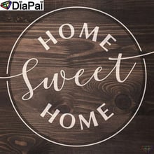 DiaPai Diamond Painting 5D DIY 100% Full Square/Round Drill "Text home landscape"Diamond Embroidery Cross Stitch 3D Decor A18558 2024 - buy cheap