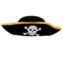 T-Best In Aliexpress promotion  Unisex Dressing Up White Skull Pattern Pirate Bucket Hat Cap 2024 - buy cheap
