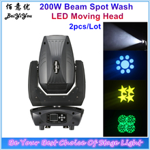 2X 200W LED Lyre Moving Head Light Beam Spot Wash LED Light With Linear Zoom For Party Light DJ Stage Light Night Club 2024 - buy cheap
