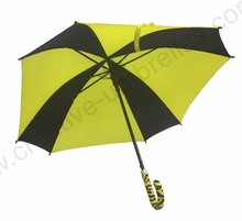Paraguas cuadrado de madera para golf, sombrilla de 104cm de diámetro, doble estriada, resistente al viento, para comercio electrónico, Oem 2024 - compra barato