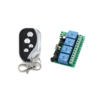 Mais recente DC12V 4CH Wireless Switch Controle Remoto Sistema Transmissor & Relé Receptor Código de Aprendizagem Lâmpada Janela Portas de Garagem 2026 - compre barato