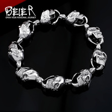 Beier 316L Stainless Steel bracelet skull punk  Bracelet For High polish Fashion  Jewelry  Hot Gift LLBC8-024 2024 - buy cheap
